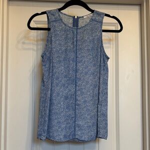 Collective Concepts Blue Textured Sleeveless Blouse